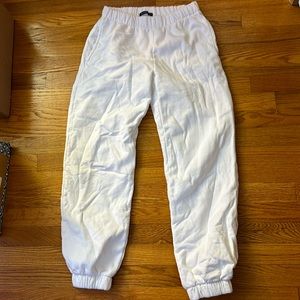 Brandy Melville rosa sweatpants white